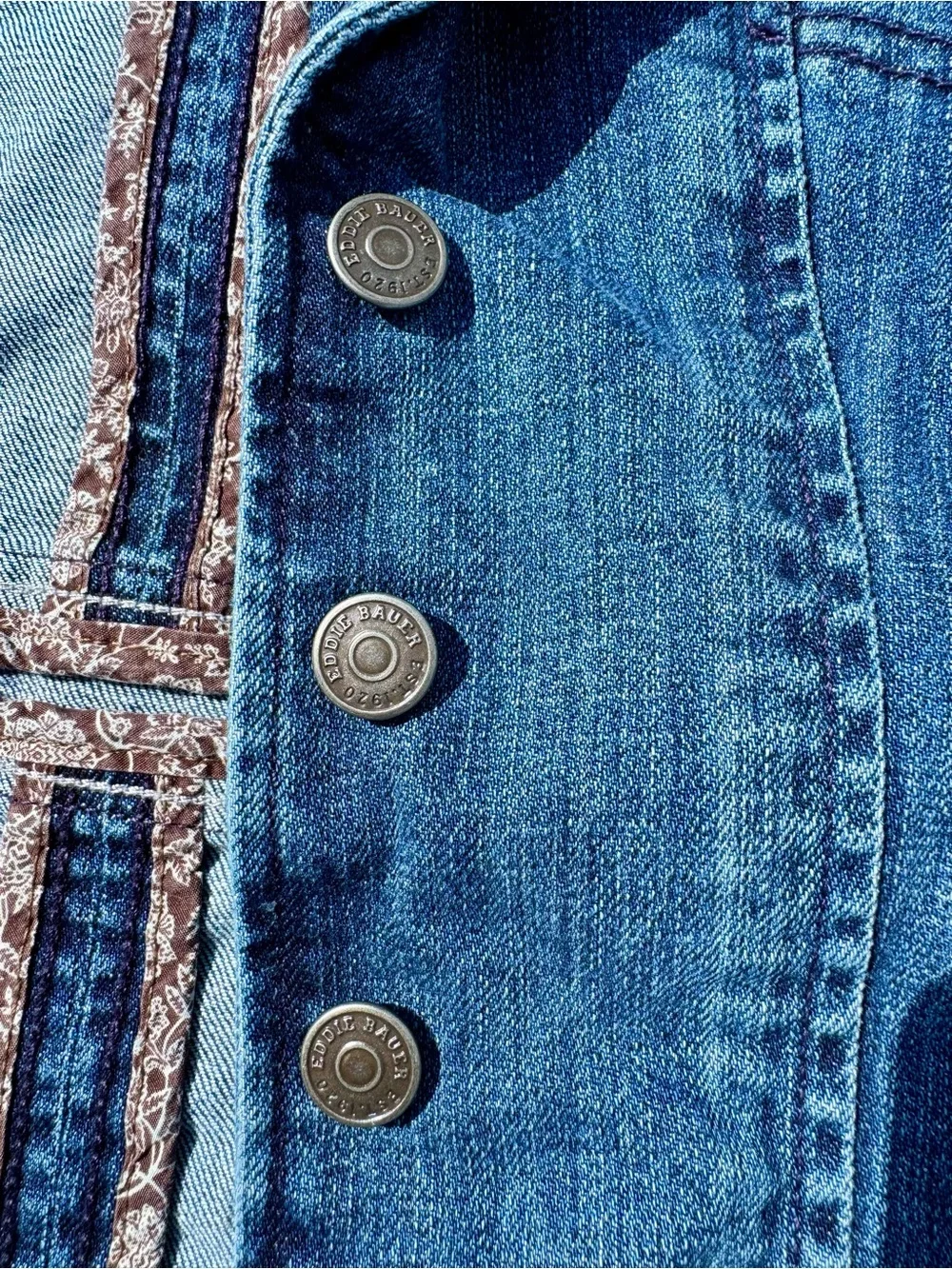Eddie Bauer Women's Blue Denim Blazer Jacket